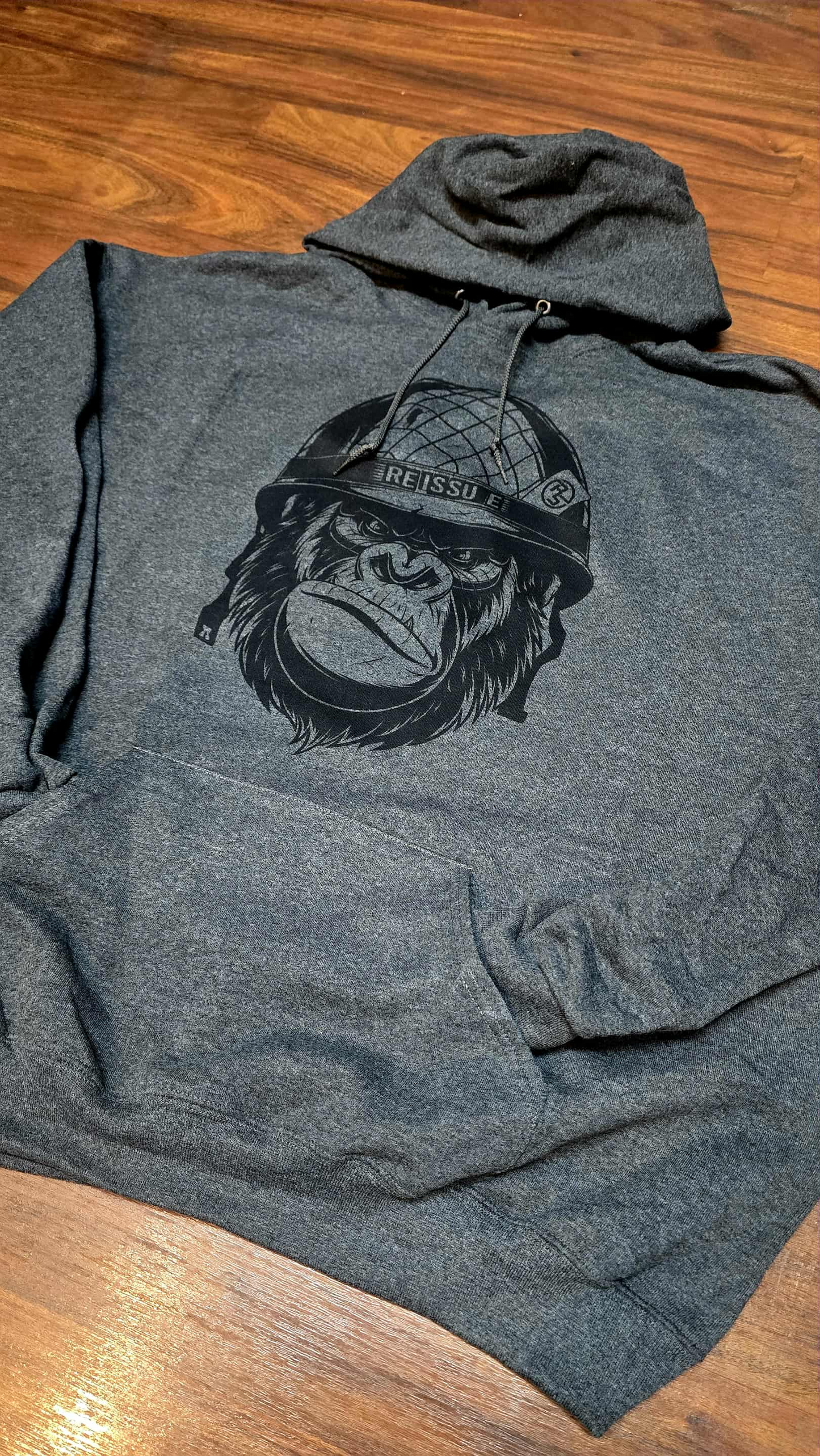 Black Heather Gorilla Hoodie